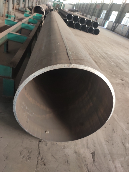 What are the details of large-diameter steel pipes before use?